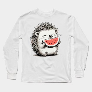 Blissful Hedgehog Delight Long Sleeve T-Shirt